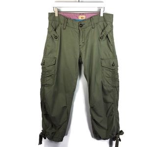 Levi’s olive green cropped cargo pants